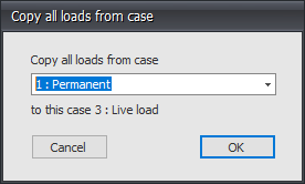 Copy loads from dialog