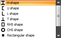 Shape options
