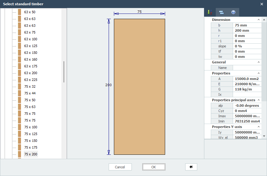 Timber profile database
